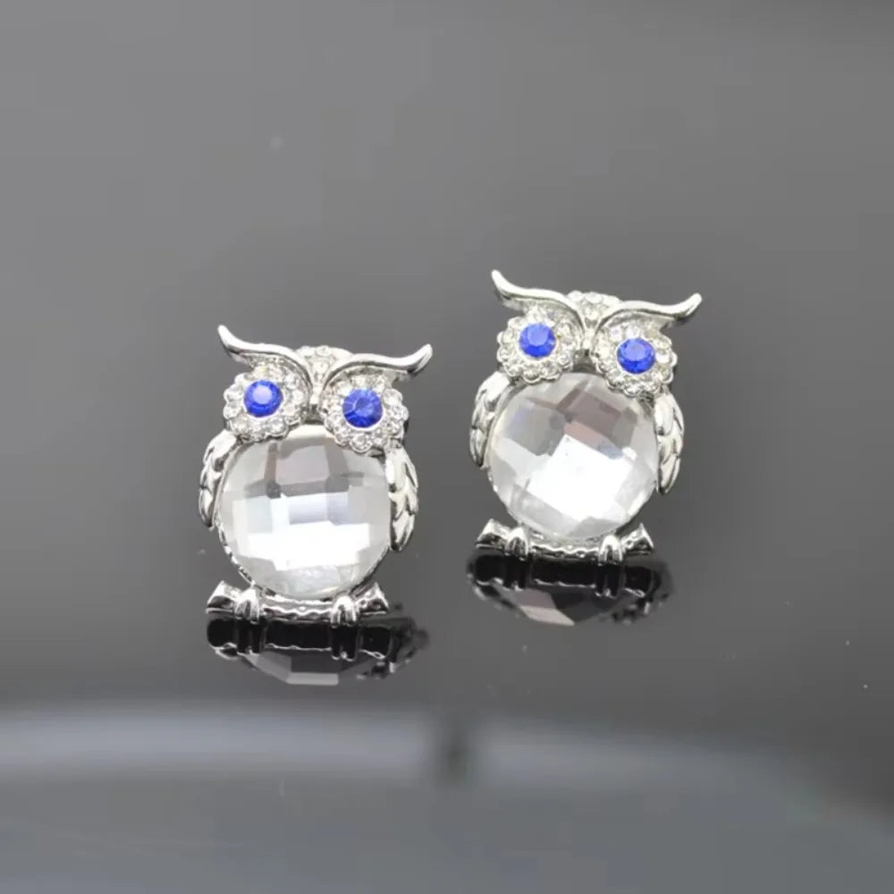 Crystal Owl Pendant Necklace